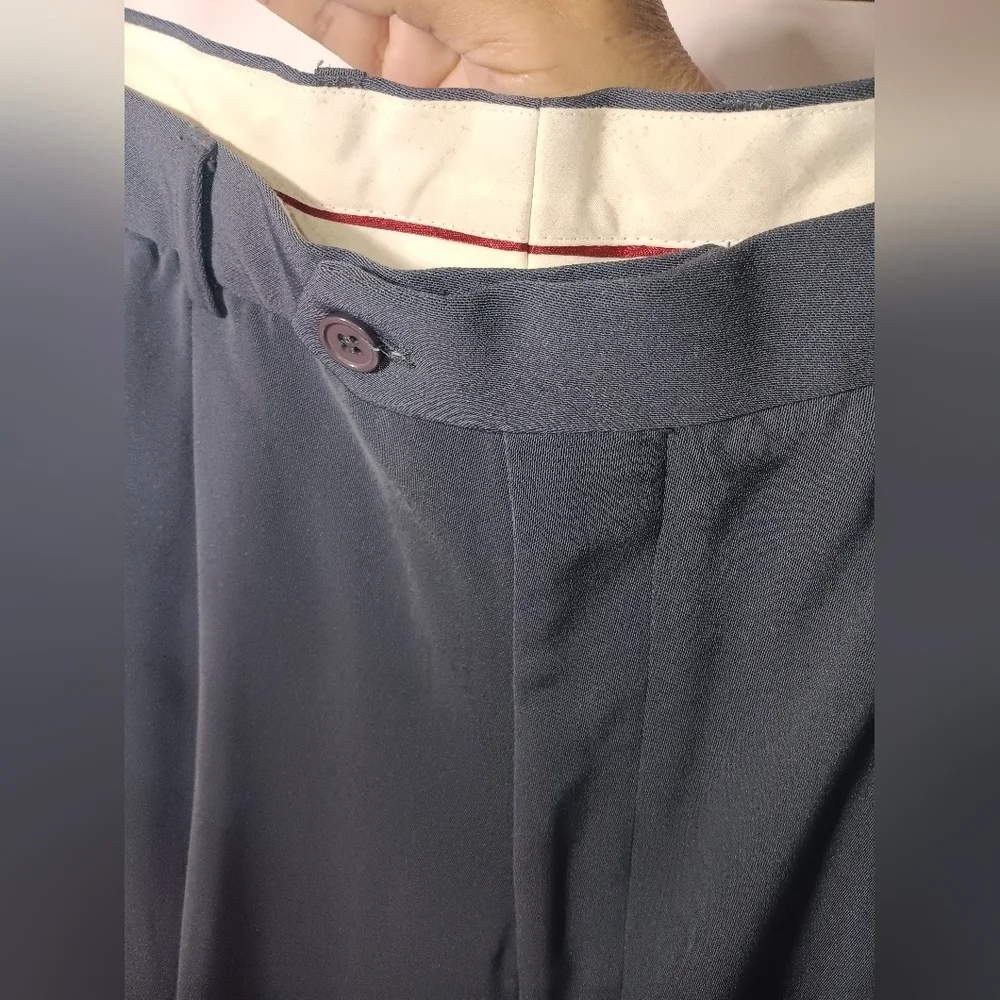 Men's Gray Pleated Pants